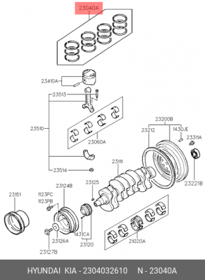 Деталь 2304032610 HYUNDAI KIA