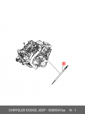 Свеча накаливания 5080 047AA CHRYSLER