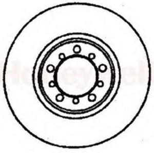 Тормозной диск 561284B BENDIX JURID