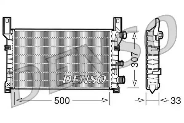Радиатор, охлаждение двигател DRM10035 DENSO