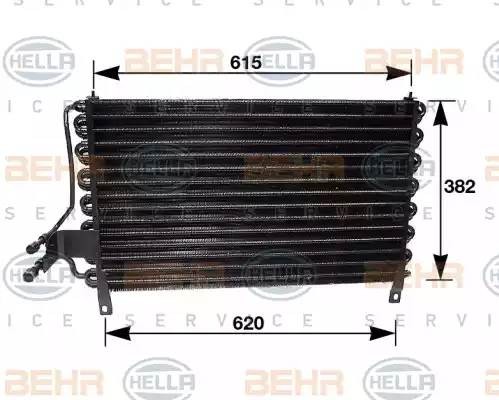 Конденсатор, кондиционер 8FC351035061 HELLA