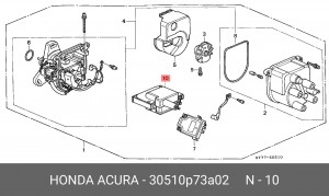 Элемент катушки зажигания 30510-P73-A02 HONDA