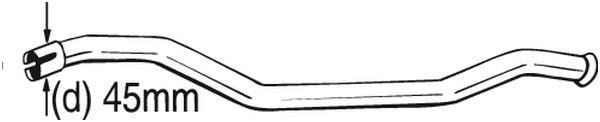 Выпускной трубопровод 889-169 BOSAL