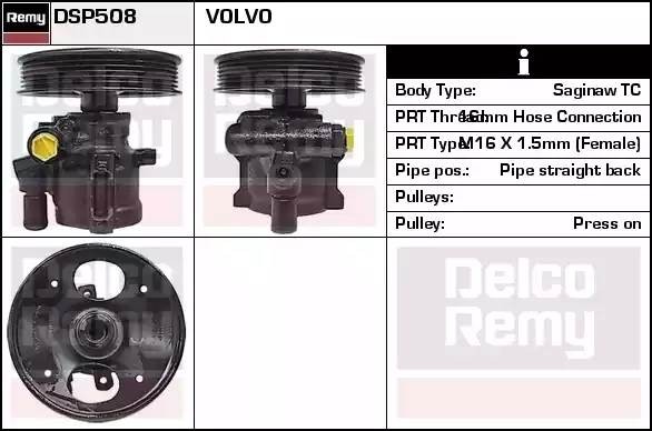 Гидравлический насос, рулевое управление DSP508 DELCO REMY