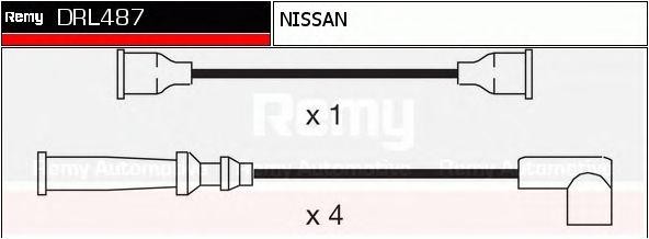 Ккомплект проводов зажигания DRL487 DELCO REMY