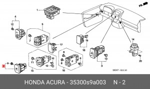 Деталь 35300S9A003 HONDA