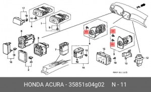 Лампа 35851S04G02 HONDA