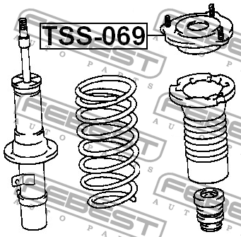 Опора амортизатора подвески TSS-069 FEBEST