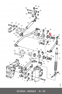 Уплотняющее кольцо 804664 SCANIA