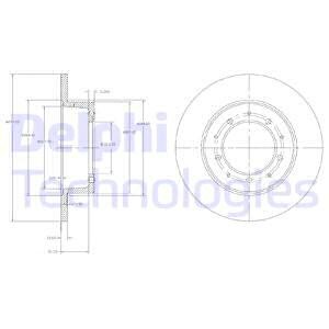 Тормозной диск BG2799 DELPHI