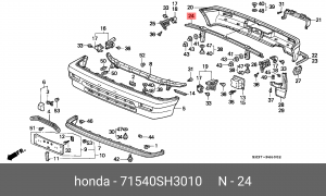 Носитель, буфер 71540SH3010 HONDA