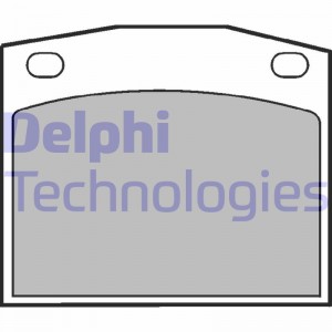 Комплект тормозных колодок, диско LP118 DELPHI