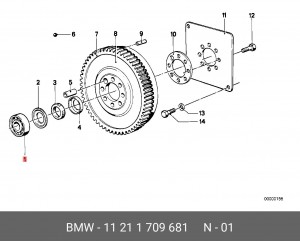 Центрирующий подшипник, система счепления 11 21 1 709 681 BMW