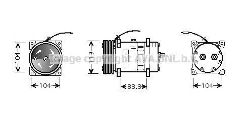 Компрессор, кондиционер CNK176 AVA