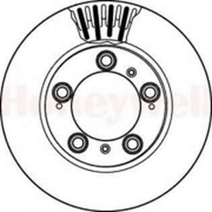 Тормозной диск 562162B BENDIX JURID