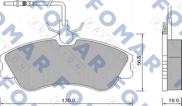 Колодки тормозные дисковые 51642681 ROULUNDS BRAKING