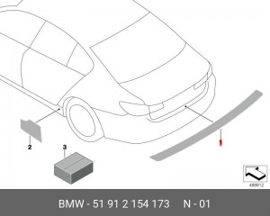 Пленка защитная 51 91 2 154 173 BMW