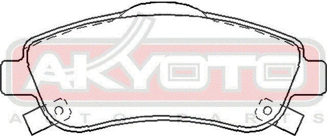 Колодки тормозные дисковые AKD-8917 AKYOTO