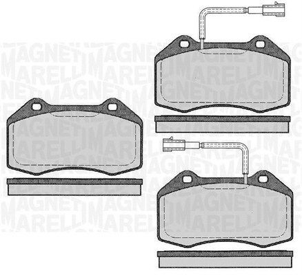 Комплект тормозных колодок, диско 430216170566 MAGNETI MARELLI