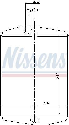 Теплообменник, отопление салона 71748 NISSENS