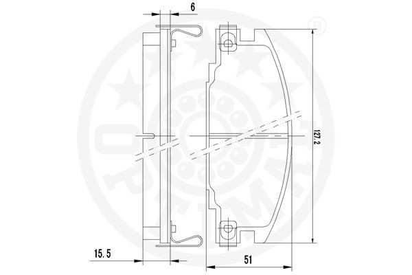 Амортизатор A1093G OPTIMAL