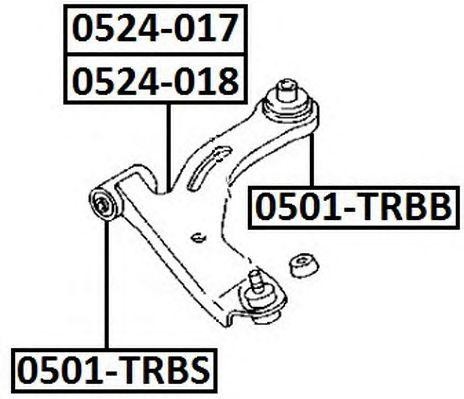 Рычаг подвески 0524-018 ASVA