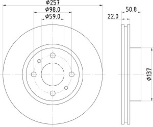 Тормозной диск MDC749 MINTEX
