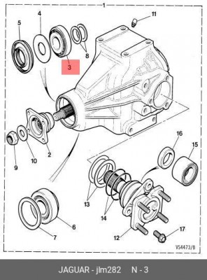 Комплект тормозных колодок, диско JLM282 JAGUAR