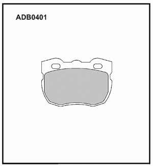 Колодки тормозные дисковые ADB0401 ALLIED NIPPON