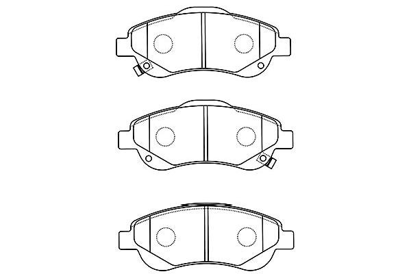 Комплект тормозных колодок, диско BP-2054 KAVO PARTS