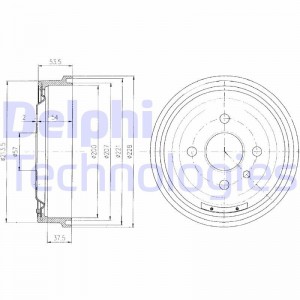 Тормозной барабан BF151 DELPHI