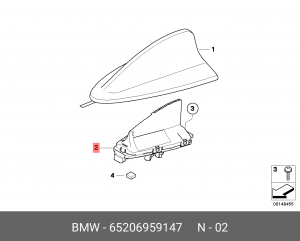 Антенна 65 20 6 959 147 BMW