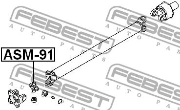 Крестовина карданного вала ASM-91 FEBEST