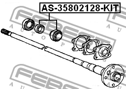 Подшипник AS-35802128-KIT FEBEST