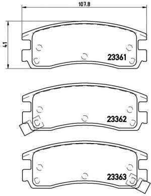 Комплект тормозных колодок, диско P59027 BREMBO