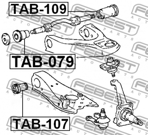 Сайлентблок рычага подвески TAB-107 FEBEST