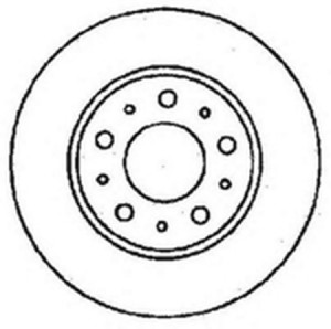 Тормозной диск 561492B BENDIX JURID