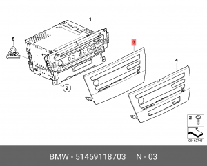 Накладка панели приборов 51459118703 BMW