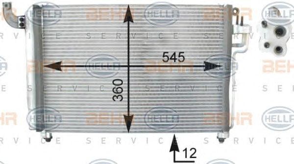 Конденсатор, кондиционер 8FC351303131 HELLA