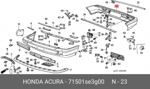 Буфер 71501SE3G00 HONDA