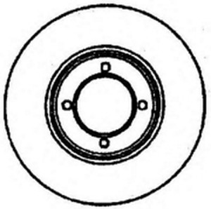 Тормозной диск 561343B BENDIX JURID