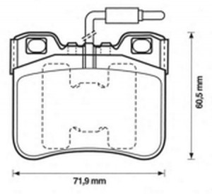 Комплект тормозных колодок, диско 571367B BENDIX JURID