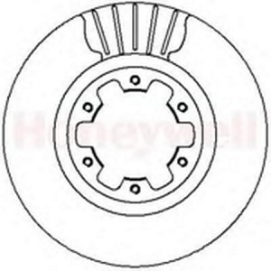Тормозной диск 562279B BENDIX JURID
