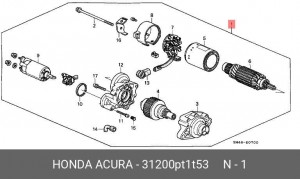 Стартер 31200PT1T53 HONDA