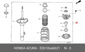 Амортизатор 52610SA6621 HONDA