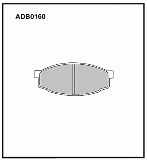 Колодки тормозные дисковые ADB0160 ALLIED NIPPON