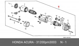 Стартер 31200PM3003 HONDA