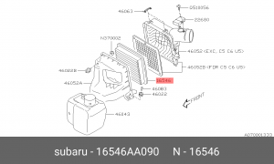 Воздушный фильтр 16546-AA090 SUBARU