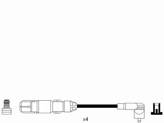 Ккомплект проводов зажигания 7034 NGK NTK