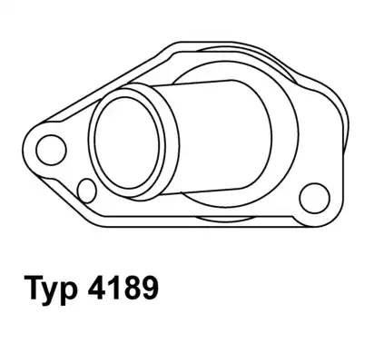 Термостат, охлаждающая жидкость 4189.87D WAHLER